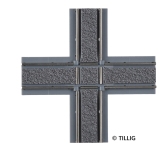 TILLIG 87224 - Kreuzung symmetrisch Asphalt (TT, H0m)
